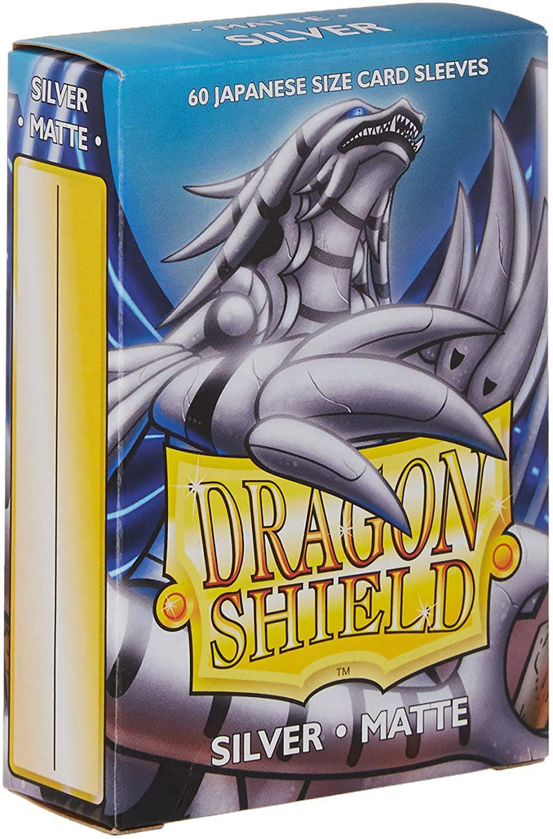 Dragon Shield: Deck Protector Sleeves - Japanese Size Matte Silver (60)
