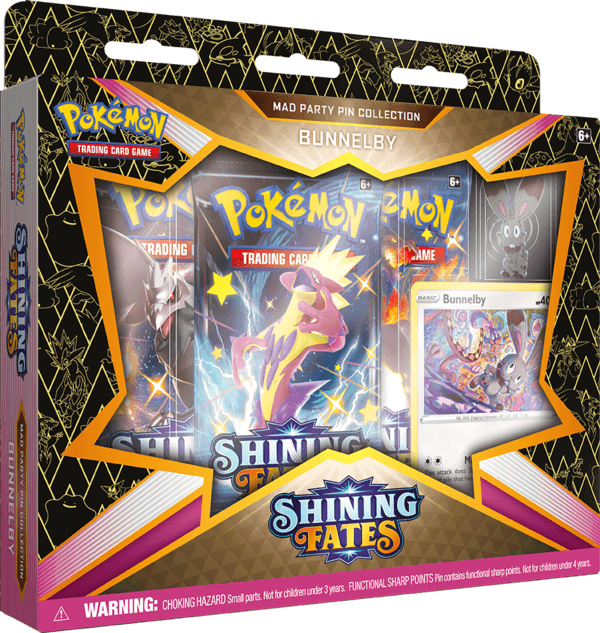 Pokemon TCG: Shining Fates - Mad Party Pin Collection - Bunnelby Trading Card Games 
