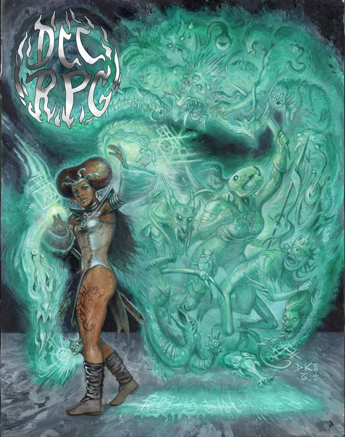 Dungeon Crawl Classics RPG: 7th Printing Rulebook - Shanna Dahaka Limited Edition Cover