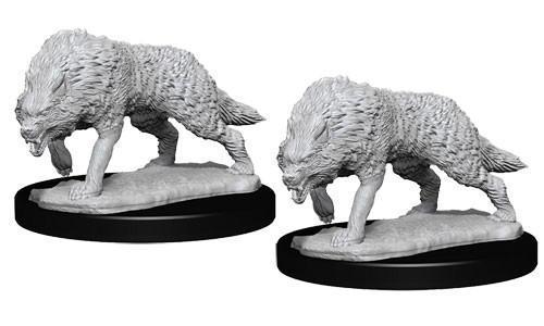 WizKids Deep Cuts Miniatures - Timber Wolf - Unpainted (WZK73553)