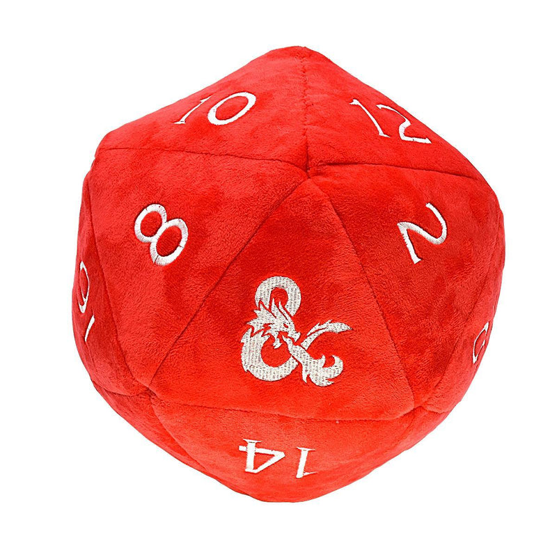 Dungeons & Dragons: Jumbo D20 Dice Plush - Red and White 