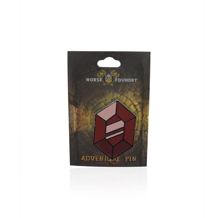 Norse Foundry: Gem Hard Enamel Adventure Pin Red