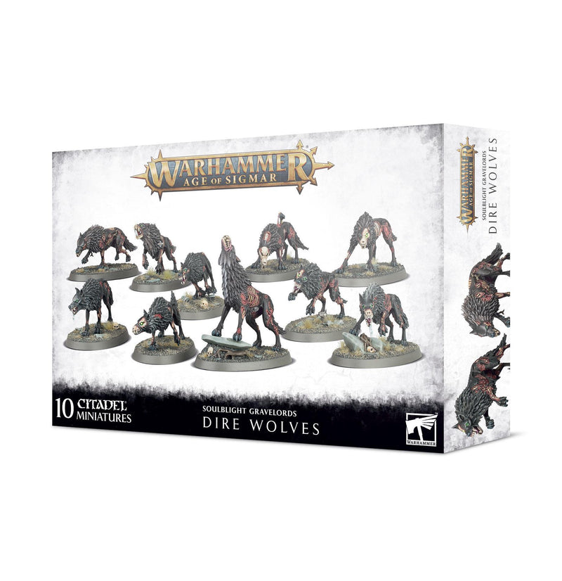Games Workshop: Age of Sigmar - Soulblight Gravelords - Dire Wolves (91-45) Tabletop Miniatures 