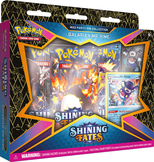 Pokemon TCG: Shining Fates - Mad Party Pin Collection - Galarian Mr. Rime Trading Card Games 