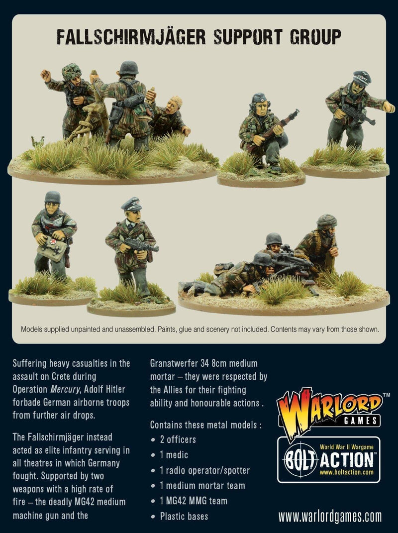 Bolt Action: German Fallschirmjager Support Group 