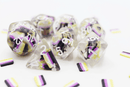 Foam Brain Games: Nonbinary Pride Flag RPG Dice Set 