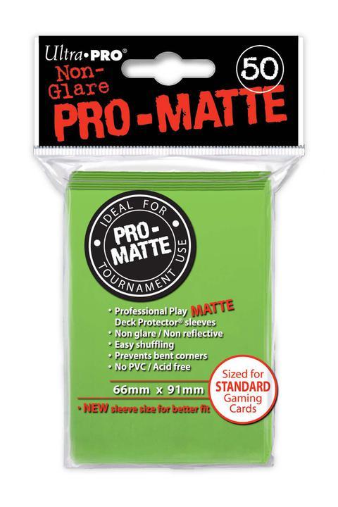 Ultra Pro: PRO-Matte Deck Protector Sleeves - Standard Size Lime Green (50)