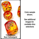 Chessex: Gemini Translucent Red-Yellow w/Gold Luminary - d10 Dice Set (10) - CHX26268 