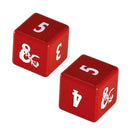 Ultra Pro: Dungeons & Dragons - Heavy Metal Dice 4D6 Set - Red And White 