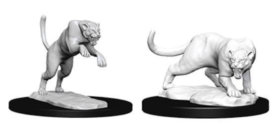 D&D Nolzur’s Marvelous Miniatures - Panther & Leopard - Unpainted (WZK73404)