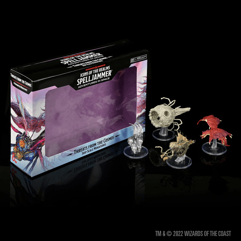 D&D Icons of the Realms: Ship Scale - Spelljammer Adventures in Space - Threats from the Cosmos - Premium Painted Figure Set 