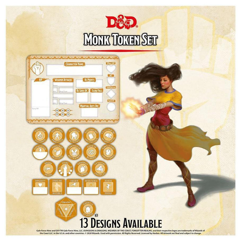 D&D: Token Set - Monk