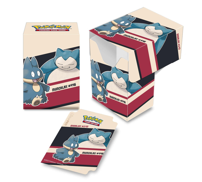 Ultra Pro: Full-View Deck Box - 'Snorlax and Munchlax' for Pokemon TCG 