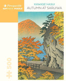Pomegranate ArtPiece Puzzles: Kawase Hasui - Autumn at Saruiwa - 500 Piece Puzzle