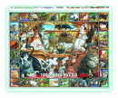 White Mountain Puzzles: World of Cats - 1000 Piece Puzzle