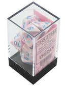 Chessex: Festive Pop-Art w/ Blue - Polyhedral Dice Set (7) - CHX27544