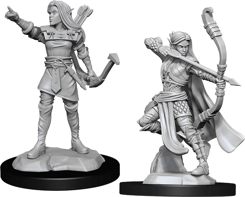 D&D Nolzur's Marvelous Miniatures: Elf Ranger Female - Unpainted 