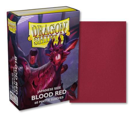 Dragon Shield: Deck Protector Sleeves - Japanese Size Matte Blood Red (60) 