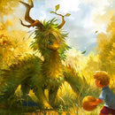 GamerMats: Dragon Art Coaster - 'Dragon, Ball, and Boy' 