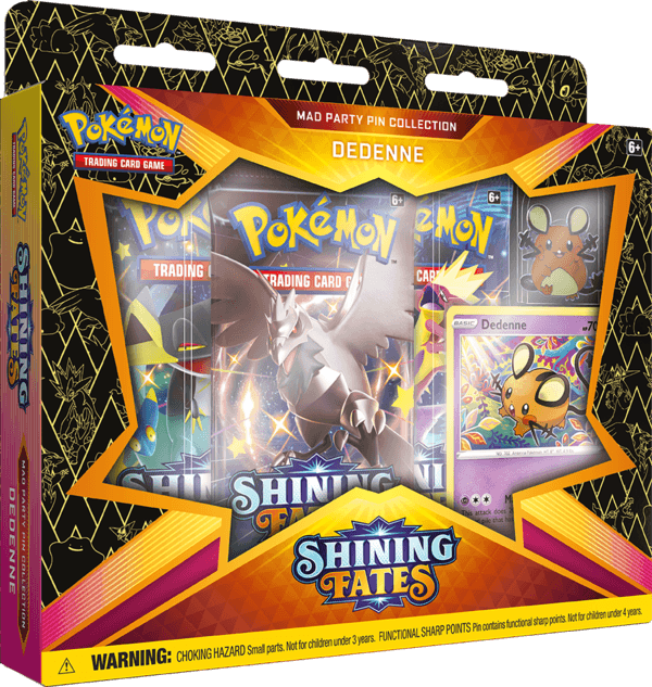 Pokemon TCG: Shining Fates - Mad Party Pin Collection - Dedenne Trading Card Games 