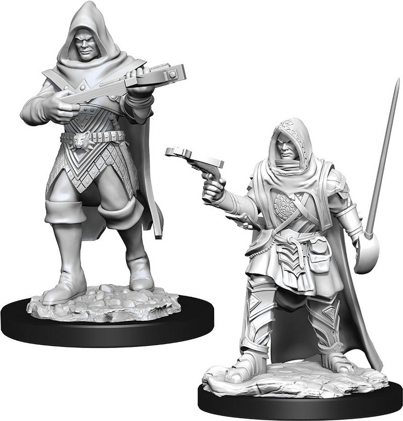 Pathfinder Battles Deep Cuts Miniatures: Human Rogue Male - Unpainted 