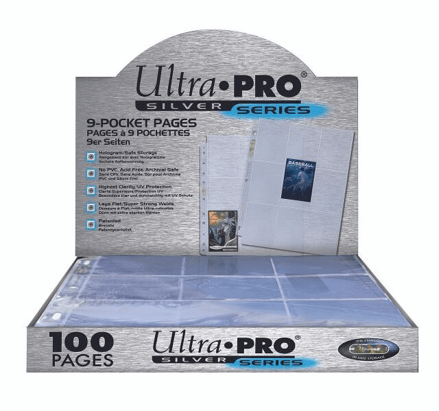 Ultra Pro: Silver - 9-Pocket Binder Pages (100) Binders 