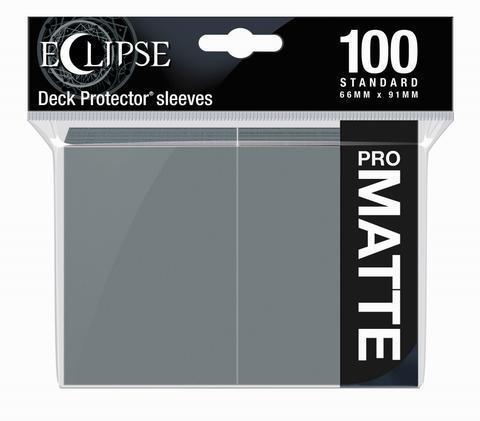 Ultra Pro: Eclipse PRO-Matte Deck Protector Sleeves - Standard Size Smoke Grey (100) 66mm x 91mm 
