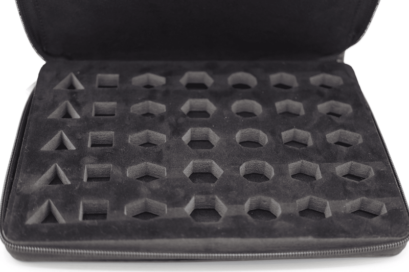 Foam Brain Games: Black Leatherette Folio Dice Case 