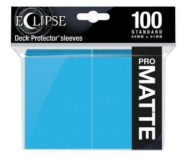 Ultra Pro: Eclipse PRO-Matte Deck Protector Sleeves - Standard Size Sky Blue (100) 66mm x 91mm 